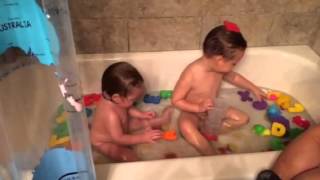 Bath time after an action packed weekend